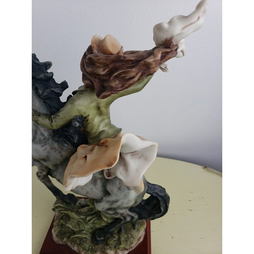 LARGE The PEGGY COLLECTION Lady Woman Riding Horse Statue Figurine 13 1/2" Tall - Picture 11 of 12